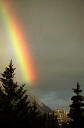 Rainbow over Banff, Canada